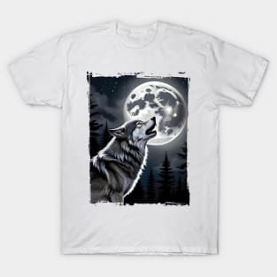 The howling wolf T-Shirt